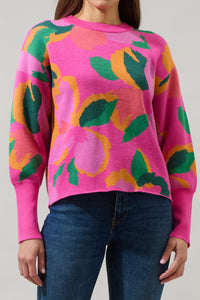 Ruthy Fresh Pick Floral Puff Sleeve Sweater