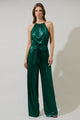 Amberly Metallic Lighthearted Trapeze Jumpsuit