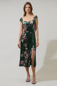 Sharon Floral Dixon Convertible Strap Midi Dress