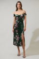 Sharon Floral Dixon Convertible Strap Midi Dress