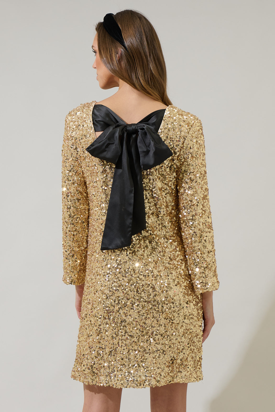 Jazlynn Sequin Nia Back Bow Mini Dress Sugarlips Jazlynn Sequin Nia Back Bow Mini Dress Sugarlips