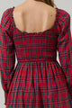 Jace Plaid Kourt Smocked Mini Dress