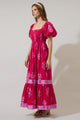 Mercer Floral Berky Smocked Maxi Dress