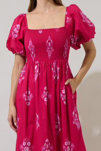 Mercer Floral Berky Smocked Maxi Dress