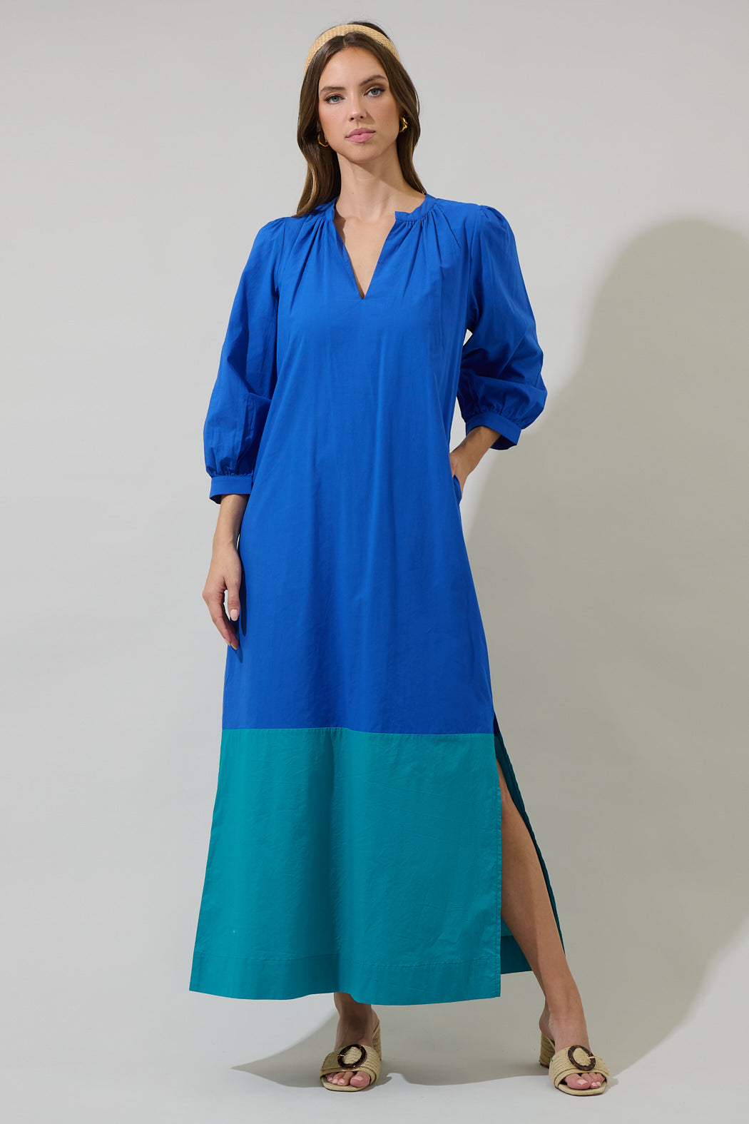Mayfield Bay Color Block Maxi Dress – Sugarlips