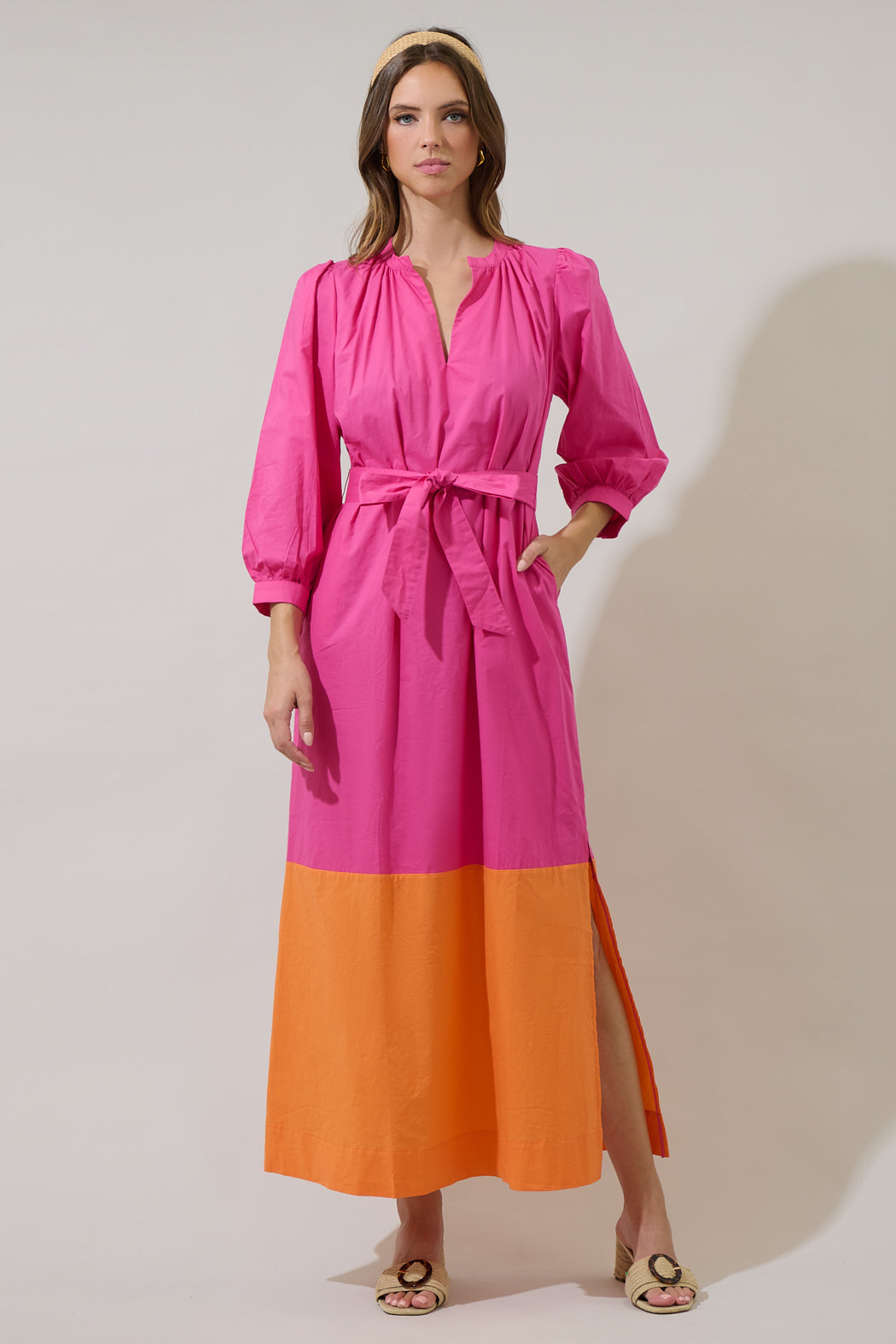color block maxi dresses Sweetheart Color Block Maxi Dress Dominique Nicole Boutique