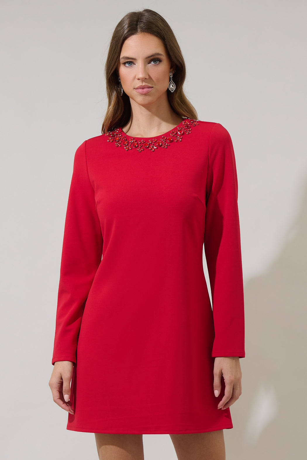 Concord A-Line Mini Dress Red / M by Sugarlips Concord A-Line Mini Dress Red / M by Sugarlips