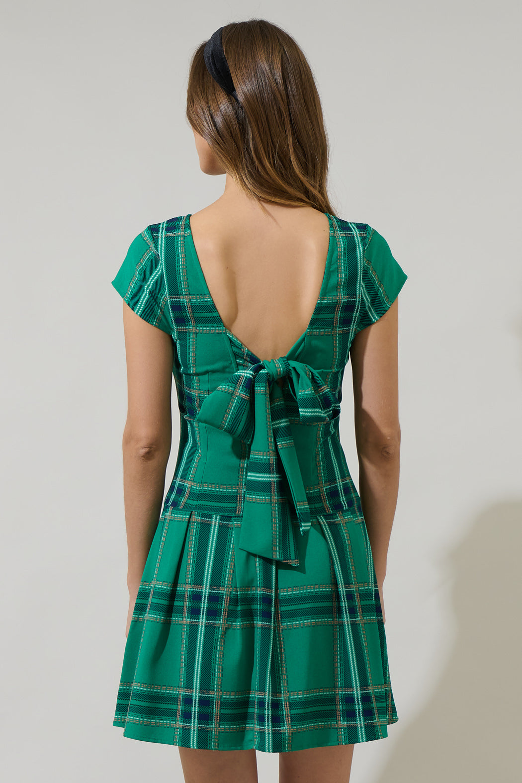 Woodland Jade Mali Pleated Mini Dress JADE-MULTI / M by Sugarlips Woodland Jade Mali Pleated Mini Dress JADE-MULTI / M by Sugarlips