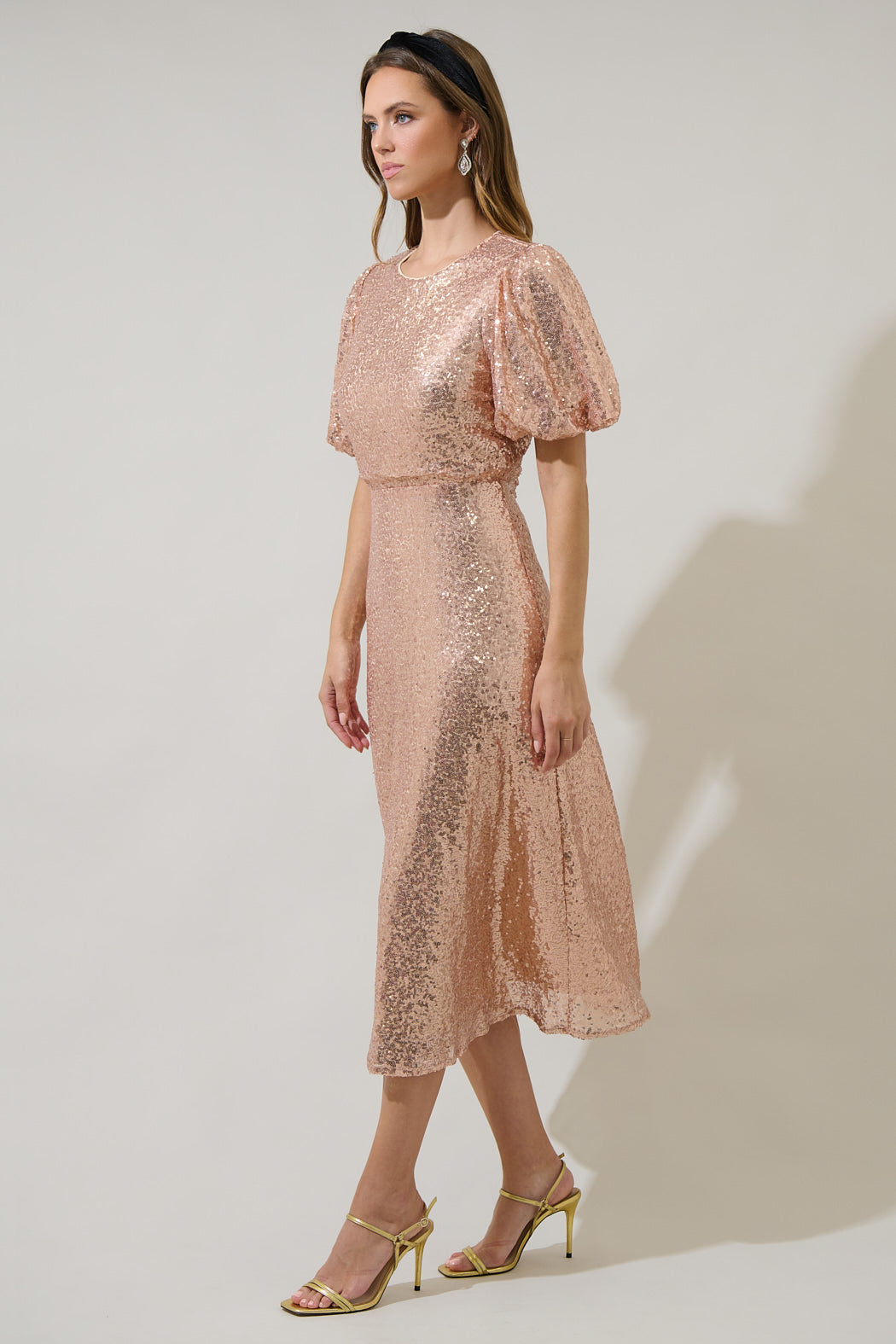 Kelsa Sequin Midi Dress Sugarlips Kelsa Sequin Midi Dress Sugarlips