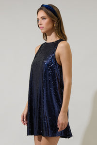 Liviana Sequin Sleeveless Mini Dress