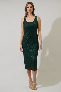 Kamari Sequin Liv Tank Midi Dress