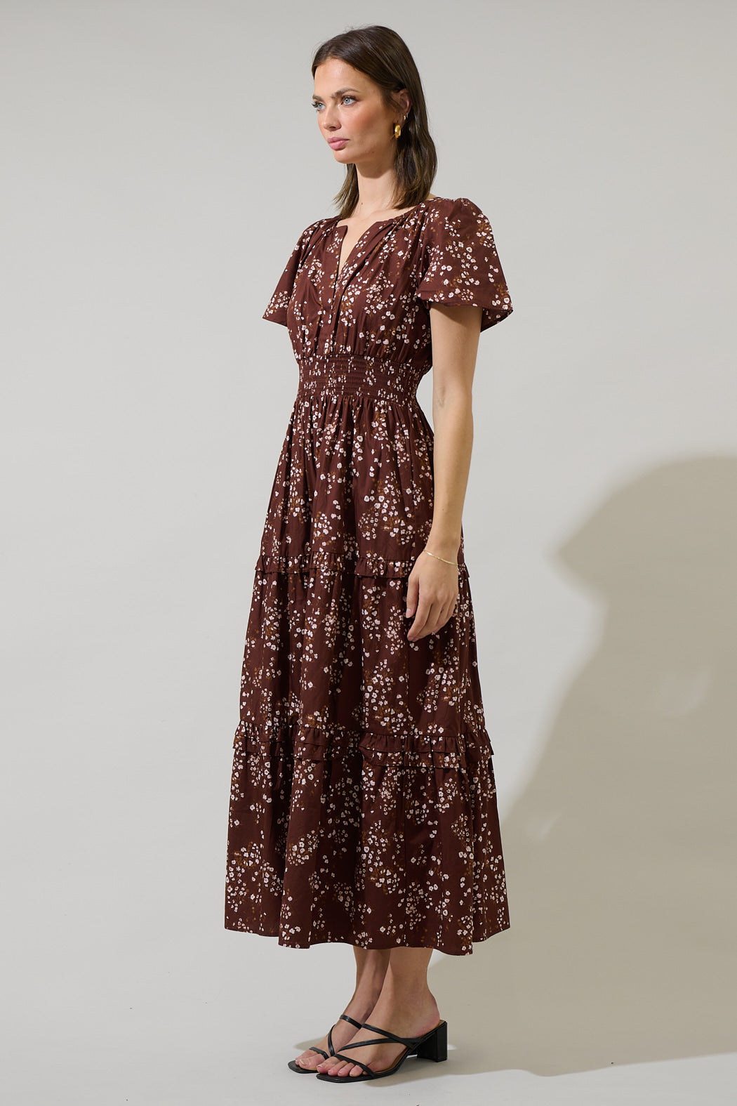 Gibson Floral Palmer Poplin Tiered Maxi Dress Sugarlips Gibson Floral Palmer Poplin Tiered Maxi Dress Sugarlips
