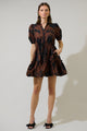 Somerton Floral Stacie Button Down Mini Dress