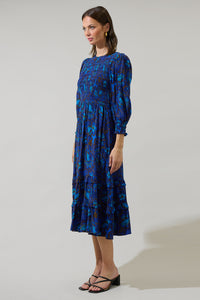 Bluford Floral Ludlow Smocked Maxi Dress