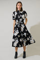 Medina Floral Giles Button Up Midi Dress