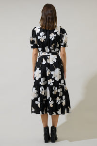 Medina Floral Giles Button Up Midi Dress