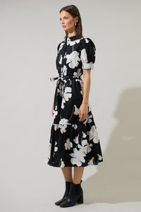 Medina Floral Giles Button Up Midi Dress