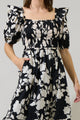 Mableton Floral Rosswell Smocked Midi Dress