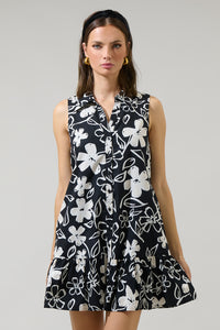 Kianza Floral Simani Shift Mini Dress