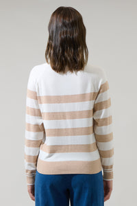 Macy Hill Color Block Striped Sweater