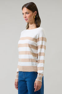 Macy Hill Color Block Striped Sweater