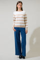 Macy Hill Color Block Striped Sweater