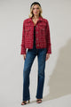 Lorette Plaid Trista Tweed Blazer