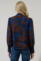 Lebanon Floral Etienne Tie Neck Long Sleeve Blouse