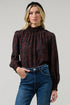 Kalida Beau Tara Mock Neck Blouse