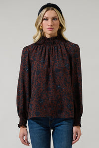 Kalida Beau Tara Mock Neck Blouse