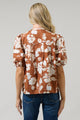 Surrey Floral Court Button Down Top