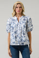 Renzo Toile Court Button Down Top