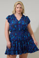 Bluford Floral Toledo Tiered Mini Dress Curve