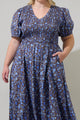 Bruceton Floral Brenty Smocked Midi Dress Curve