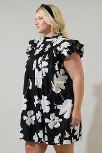 Medina Floral Lovel Shift Mini Dress Curve