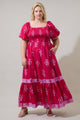 Mercer Floral Berky Smocked Maxi Dress Curve