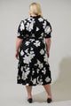 Medina Floral Giles Button Up Midi Dress Curve