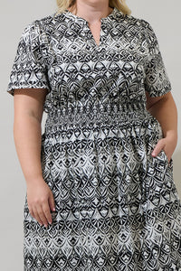 La Palma Floral Belraj Poplin Maxi Dress Curve