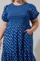 Bali Town Aruba Smocked Midi Dress Curve