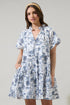 Renzo Toile Pallas Poplin Tiered Mini Dress