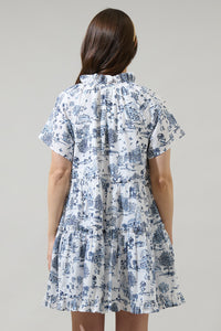 Renzo Toile Pallas Poplin Tiered Mini Dress