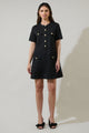 Miliana Button Shift Mini Dress