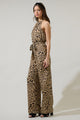 Clare Leopard Lighthearted Trapeze Jumpsuit