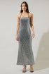 Willard Sequin Dynamite Strapless Maxi Dress