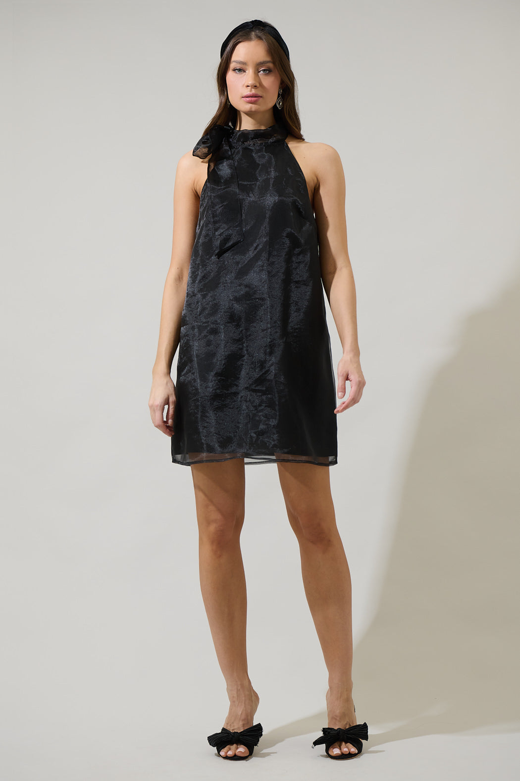 organza halter dress Teri Jon Chiffon Halter Organza Ruffle Skirt Gown Size 0