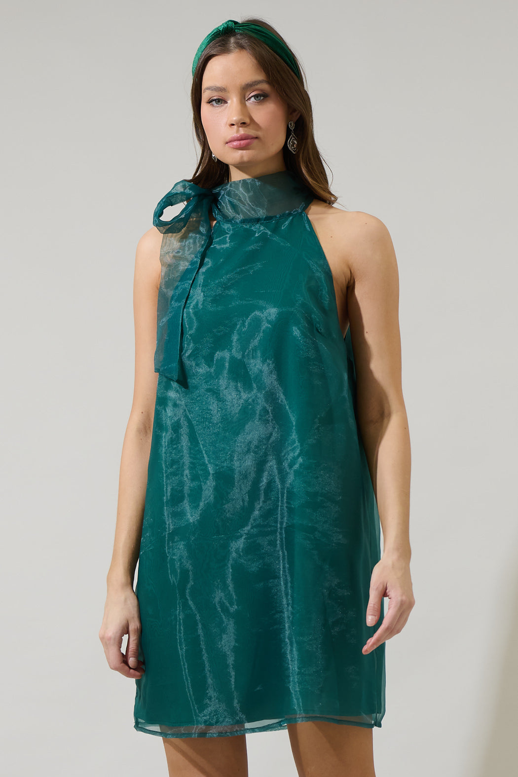 sugarlips organza dress Ozzie Square Neck Organza Tiered Mini Dress