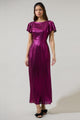 Rina Metallic Aspen Maxi Dress