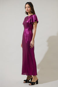 Rina Metallic Aspen Maxi Dress