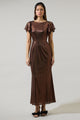 Rina Metallic Aspen Maxi Dress