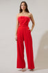 Montes Strapless Wide Leg Jumpsuit